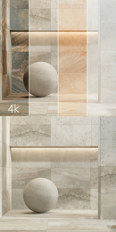 Stone Set 28 - Pietra BUNDLE - 4 types: Black, Grey, Beige and White